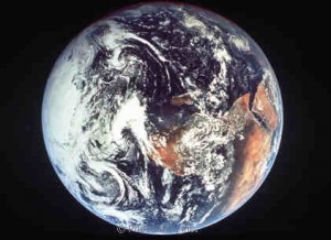 Earth "A microbial blue dot in the universe"